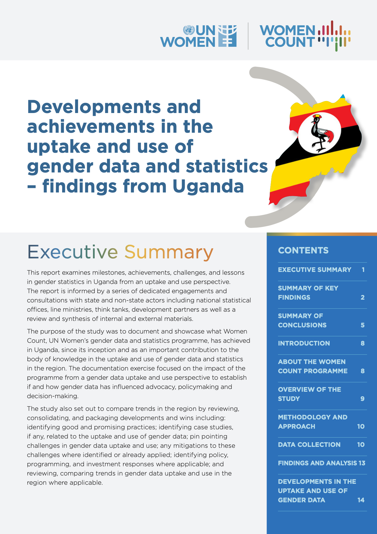 Uganda Achievements Uptake and Use of Gender Data