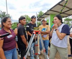 Training operators to implement the Multipurpose Cadastre, municipality of San José del Guaviare. Photo: IGAC. Intercultural School of Geography for Life. 2023