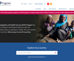 DHS Program website
