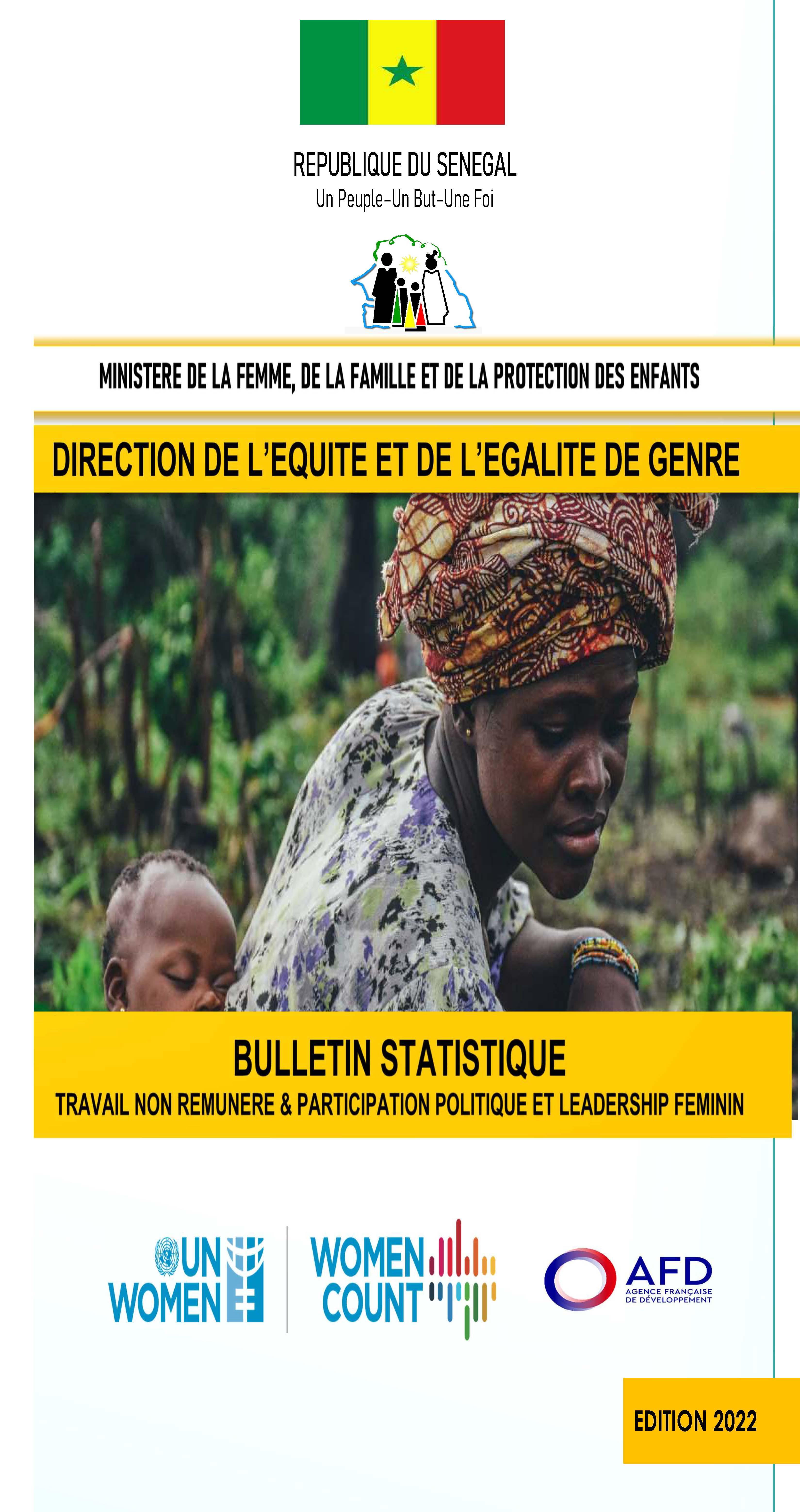 Statistical bulletin Senegal unpaid care and political participation