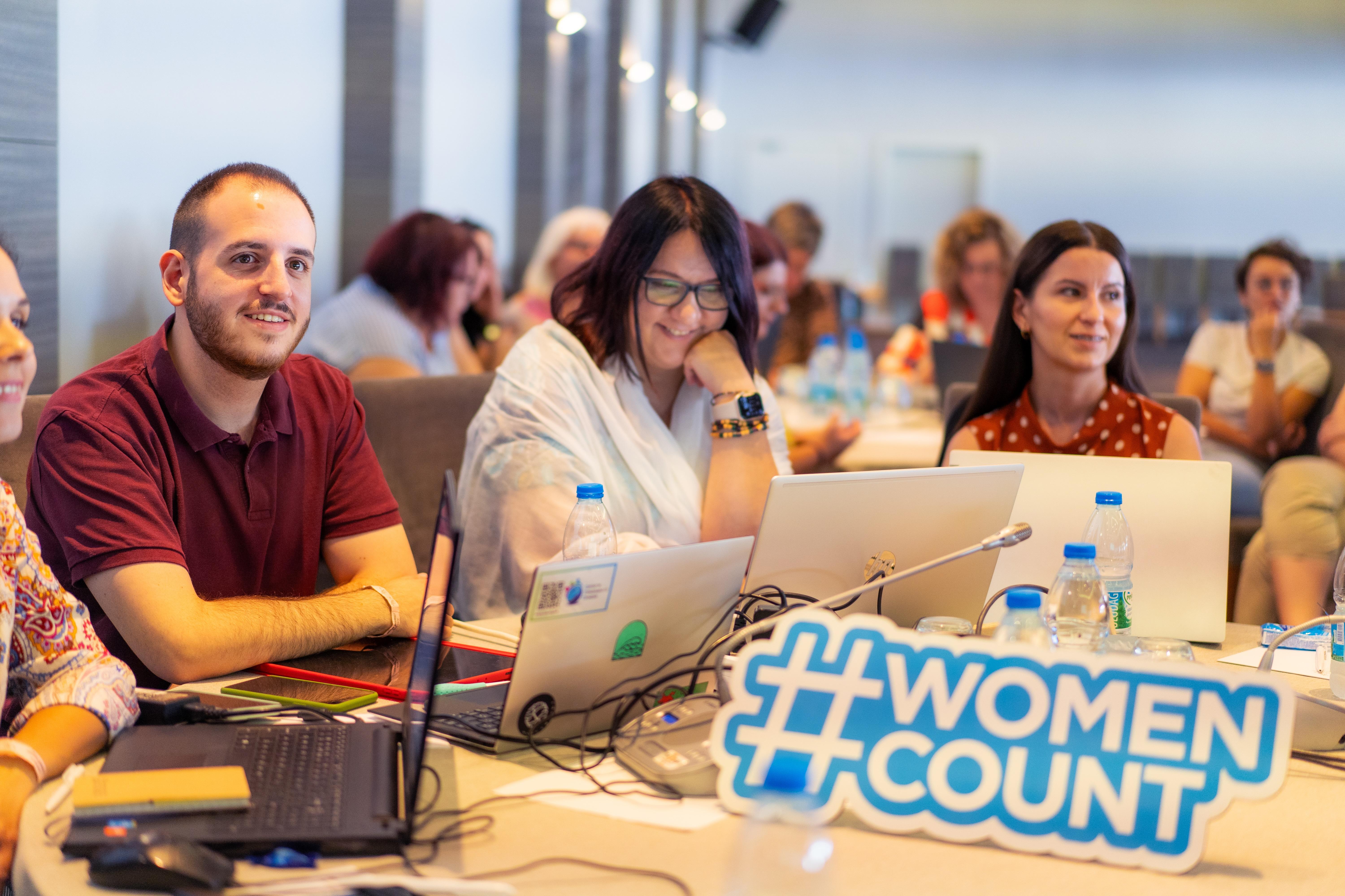 Data enthusiasts from North Macedonia deep-dive into data analysis, interpretation, visualization and communication at the Gender Data Bootcamp in Izmir, Türkiye. Photos: UN Women/Tayfun Dalkılıç. Data enthusiasts from North Macedonia deep-dive into data analysis, interpretation, visualization and communication at the Gender Data Bootcamp in Izmir, Türkiye. Photos: UN Women/Tayfun Dalkılıç.