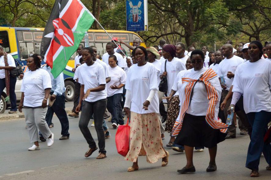 Women join a demonstration against gender-based violence in Kenya. Photo by: Say NO - UNiTE / CC BY-NC-ND