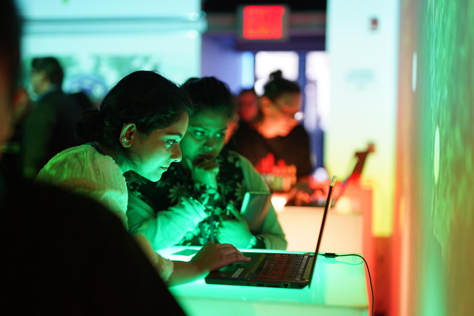 Participants in the interactive data lab to celebrate the launch of the Women Count Data Hub. Photo: UN Women/Ben Ahhi