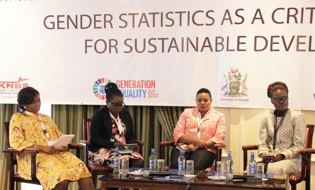 Students present their research at UN Women's ICPD+25 side event. Photo: UN Women/Luke Horswell