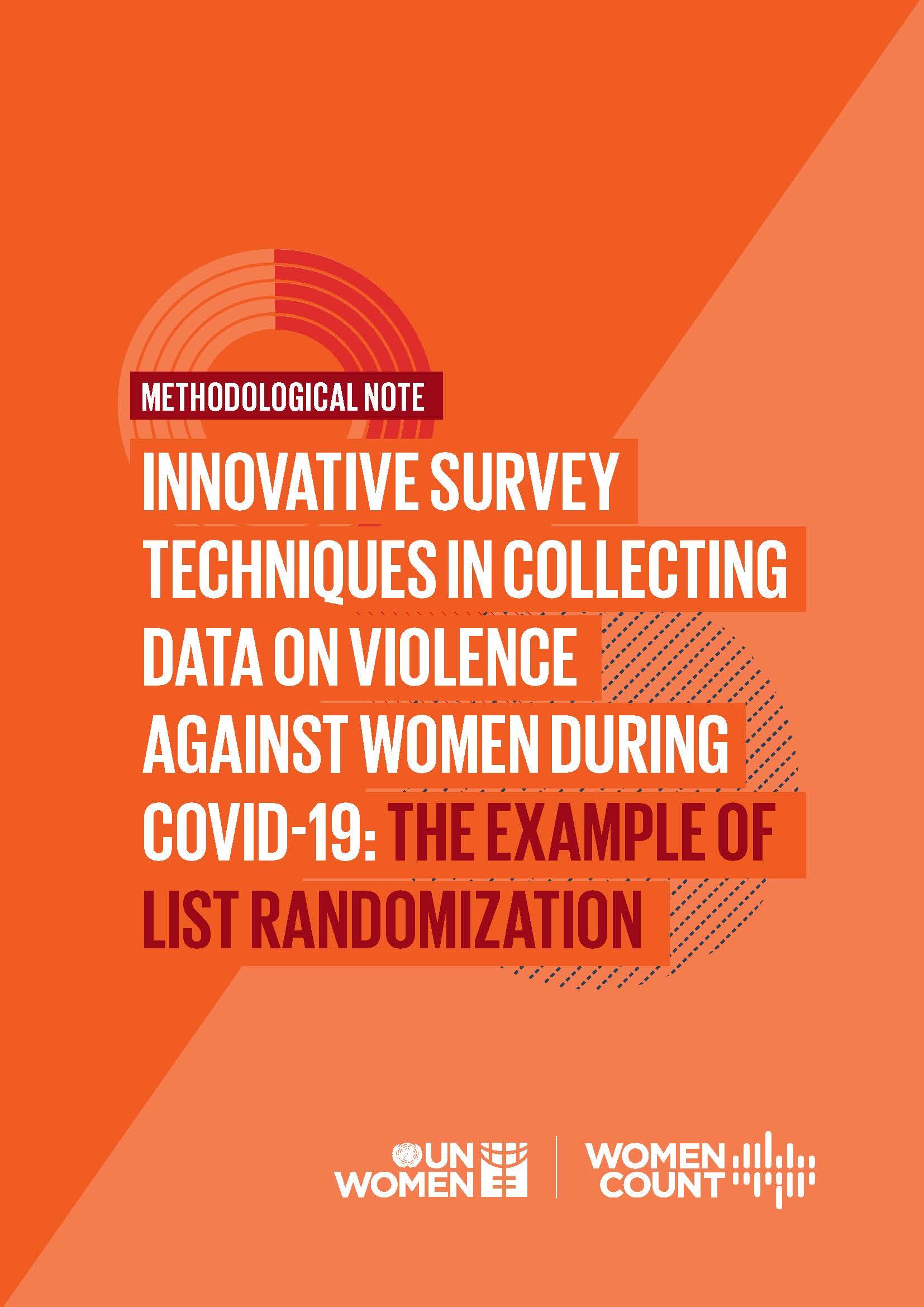Innovative survey techniques in collecting data on violence against women during COVID-19: The example of list randomization