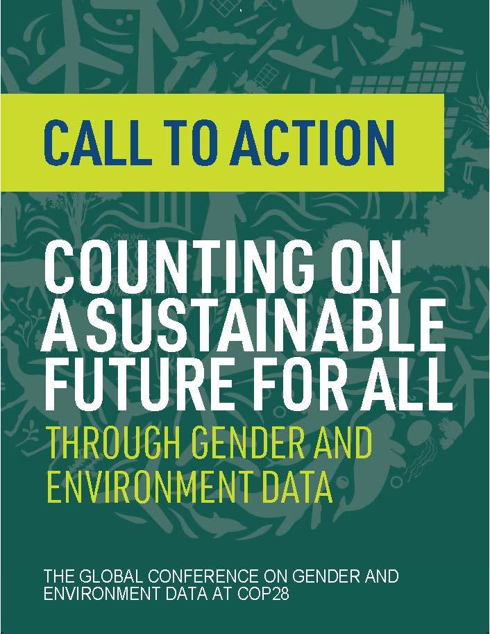Call to action: Counting on a sustainable future for all through gender and environment data