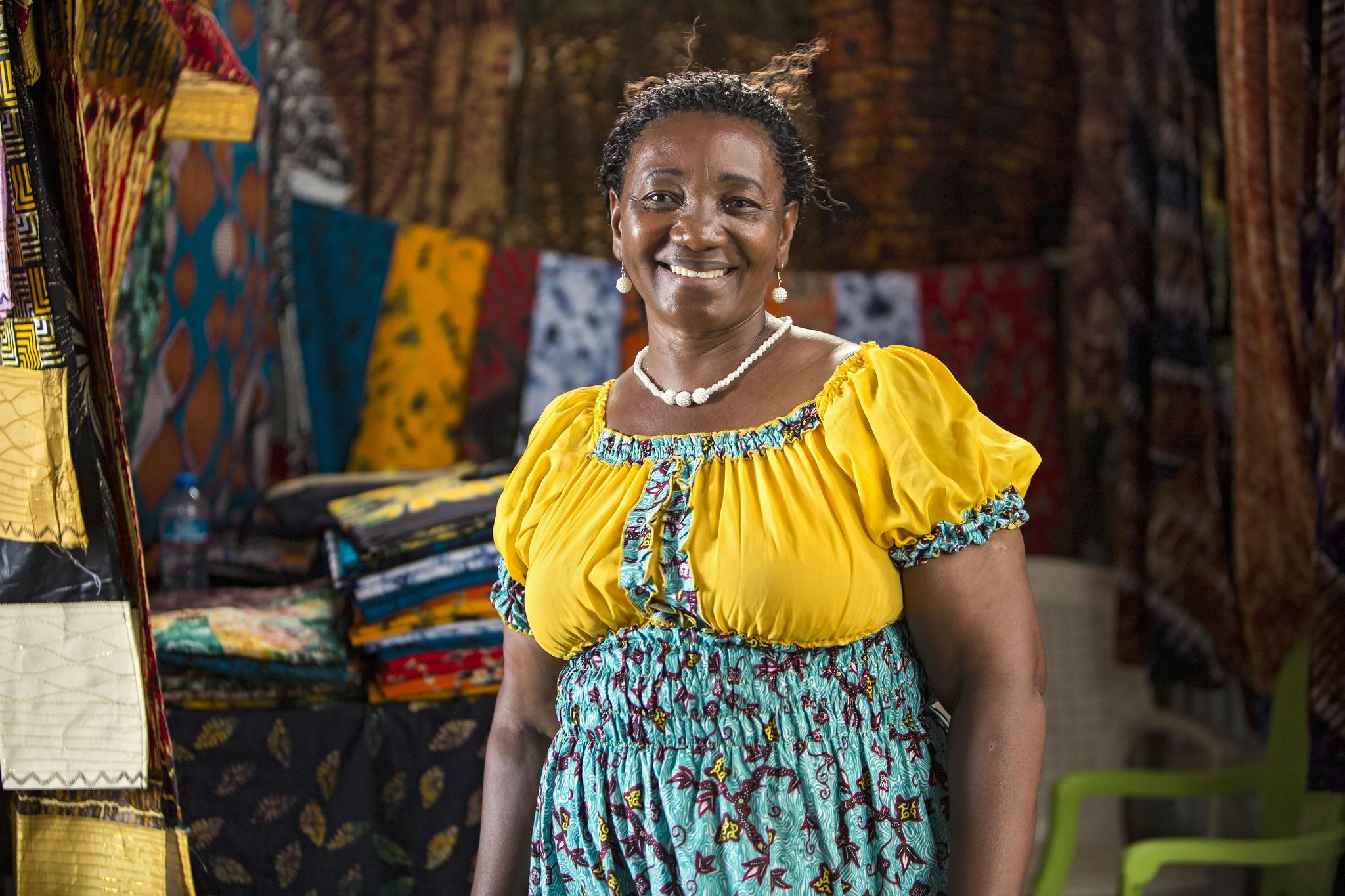 Betty Mtewele, a market vendor and Chair of the National Women’s Association for Informal Market Traders.